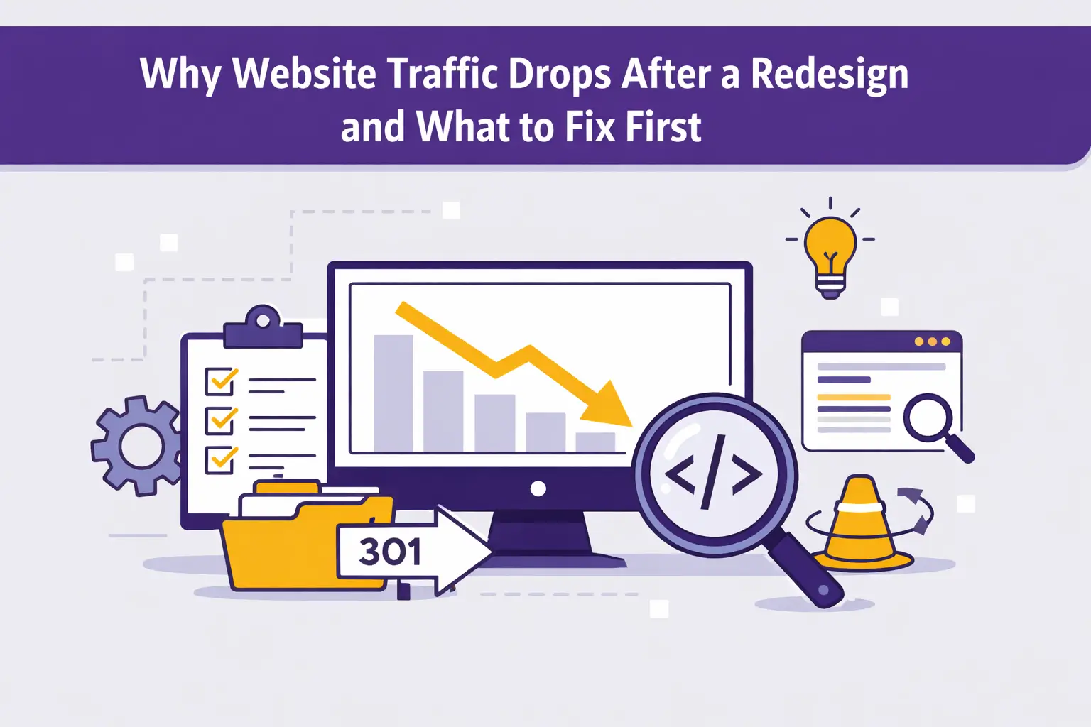 Why Website Traffic Drops After a Redesign and What to Fix First image secondaire